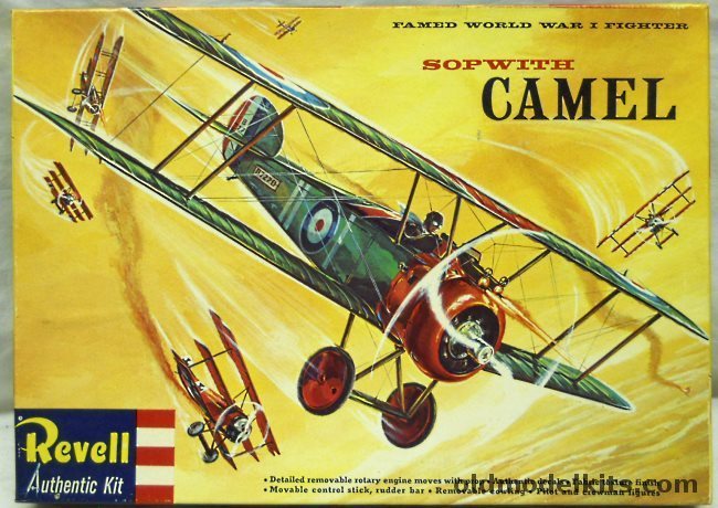 Revell 1/28 Sopwith Camel  'S' Issue - With Clear Windscreen, H197-198 plastic model kit